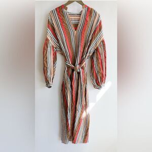Ulla Johnson Dress Long Sleeve Striped Dress  NWOT size 4